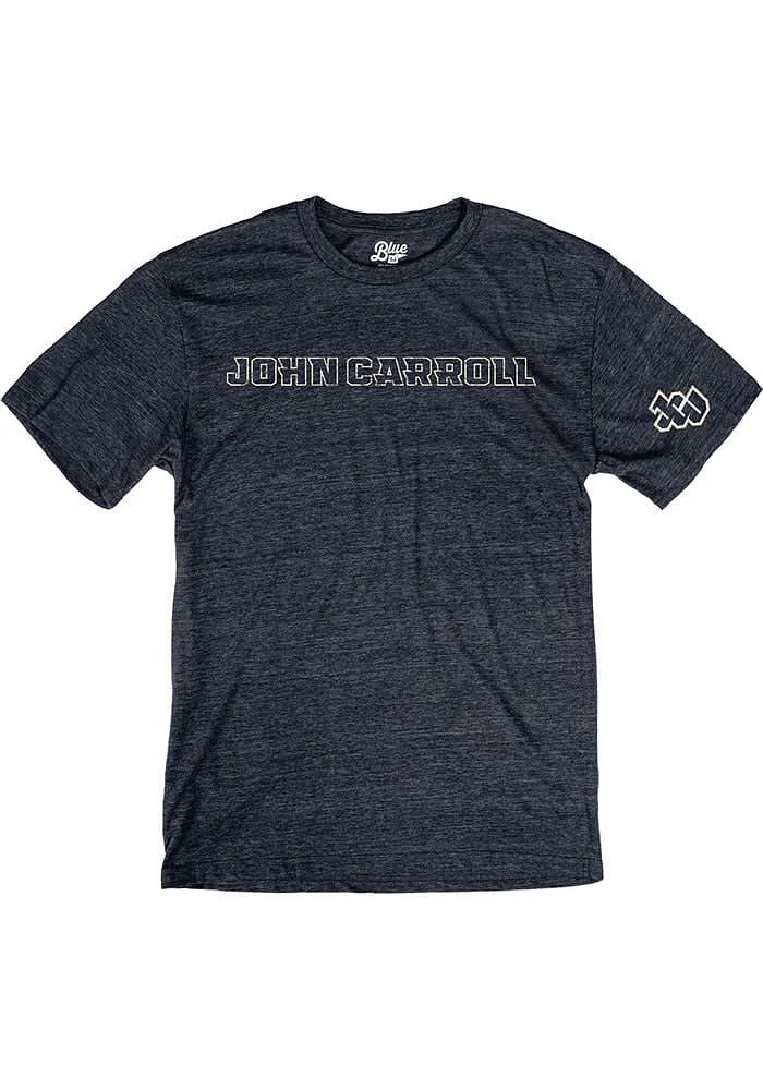 John Carroll Blue Streaks Navy Arch Name Short Sleeve Fashion T Shirt
