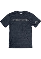John Carroll Blue Streaks Navy Arch Name Short Sleeve Fashion T Shirt