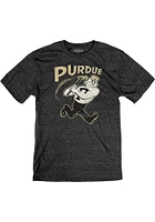 Purdue Boilermakers Black Big Logo Short Sleeve Fashion T Shirt