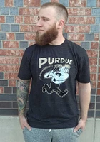 Purdue Boilermakers Black Big Logo Short Sleeve Fashion T Shirt