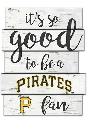Pittsburgh Pirates birch Sign - Yellow