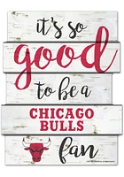 Chicago Bulls birch Sign - Red