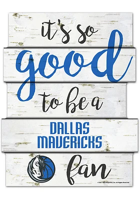 Dallas Mavericks birch Sign - Blue