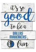 Dallas Mavericks birch Sign - Blue