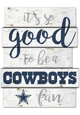 Dallas Cowboys birch Sign - Navy Blue