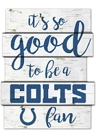 Indianapolis Colts birch Sign - Navy Blue