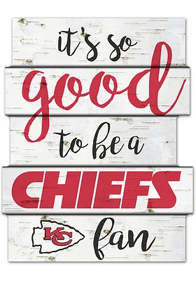 Kansas City Chiefs birch Sign - Red