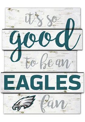 Philadelphia Eagles birch Sign - White