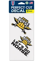 Northern Kentucky Norse Slogan 2pk Auto Decal - Yellow