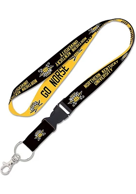 Northern Kentucky Norse Slogan Lanyard - Yellow