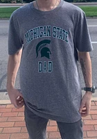 Michigan State Spartans Grey Dad Triblend Short Sleeve Fashion T Shirt