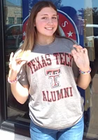 Texas Tech Red Raiders Grey Alumni Triblend Short Sleeve Fashion T Shirt