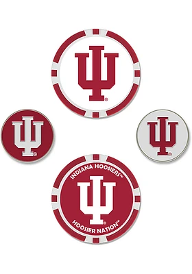 Indiana Hoosiers 4 Pack Set Golf Ball Marker