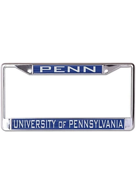 Pennsylvania Quakers Printed Metallic License Plate Frame - Blue
