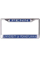 Pennsylvania Quakers Printed Metallic License Plate Frame - Blue