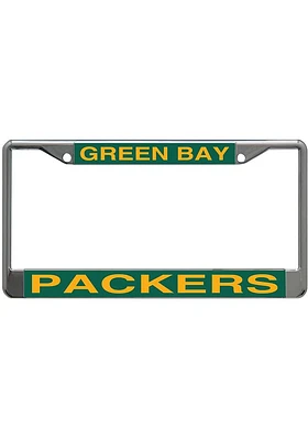 Green Bay Packers Printed Metallic License Plate Frame - Green