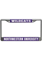 Northwestern Wildcats Printed Metallic License Plate Frame - Green