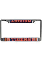 Auburn Tigers Printed Metallic License Plate Frame - Orange
