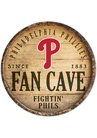 Philadelphia Phillies round fan cave Sign - Blue