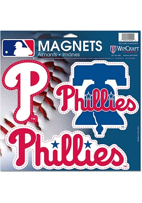 Philadelphia Phillies 11x11 3 Pack Magnet