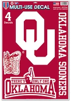 Oklahoma Sooners 11x17 Multi Use Auto Decal - Red