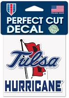 Tulsa Golden Hurricane 4x4 inch Auto Decal - Blue