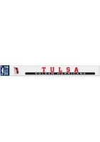 Tulsa Golden Hurricane 2x17 inch Auto Strip - Blue