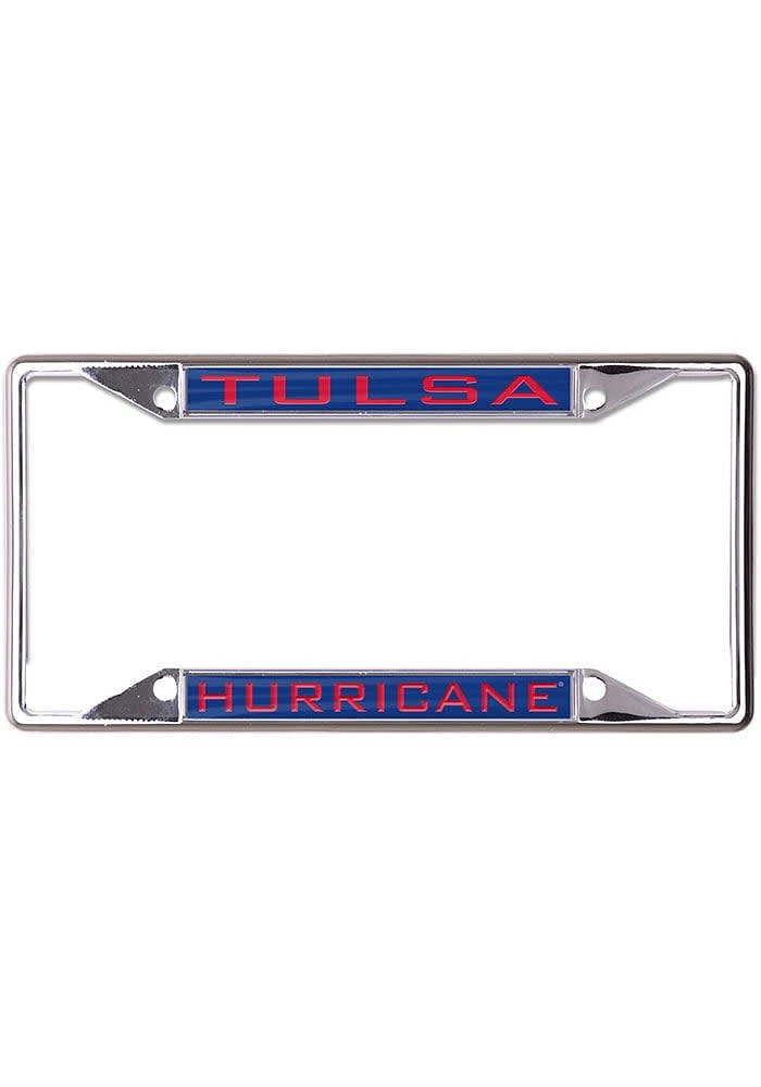 Tulsa Golden Hurricane Metallic Inlaid License Plate Frame - Blue