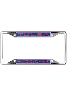 Tulsa Golden Hurricane Metallic Inlaid License Plate Frame - Blue