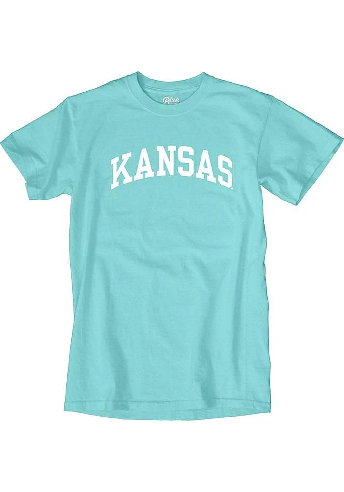 Kansas Jayhawks Blue Classic Arch Short Sleeve T Shirt