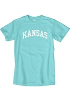 Kansas Jayhawks Blue Classic Arch Short Sleeve T Shirt