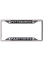 Pitt Panthers Black and Silver License Plate Frame - Silver