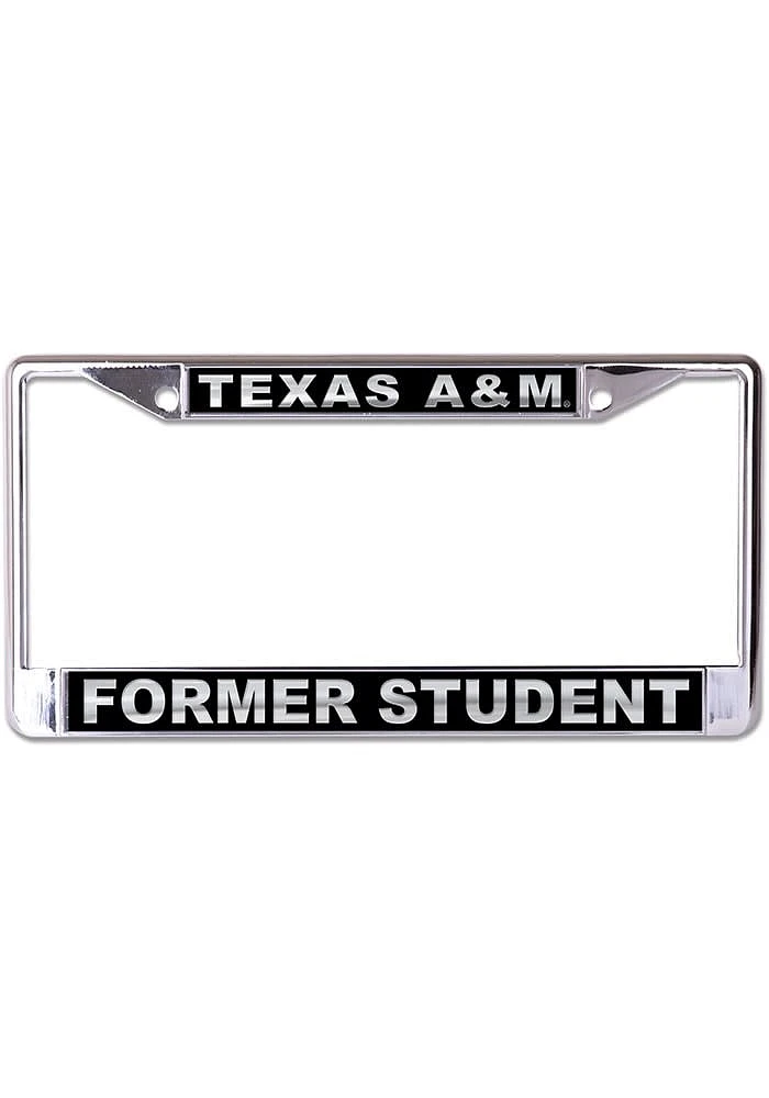 Texas A&M Aggies Black and Silver Former Student License Frame