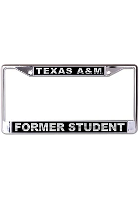 Texas A&M Aggies Black and Silver Former Student License Frame