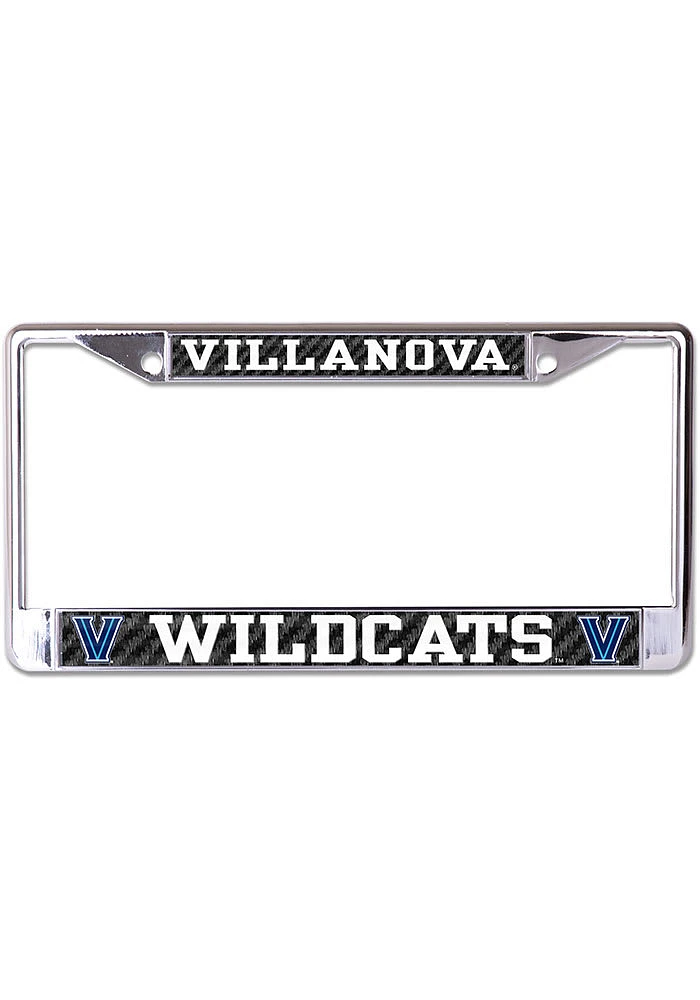 Villanova Wildcats Carbon Fiber License Plate Frame - Black
