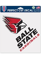 Ball State Cardinals 8x8 Color Auto Decal - Red