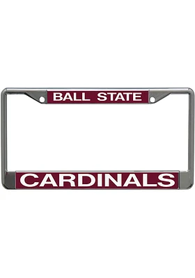 Ball State Cardinals Metallic Inlaid License Plate Frame - Red