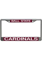 Ball State Cardinals Metallic Inlaid License Plate Frame - Red