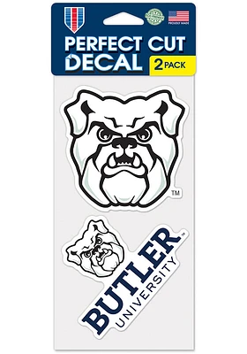 Butler Bulldogs 4x4 2 Pack Auto Decal - Red