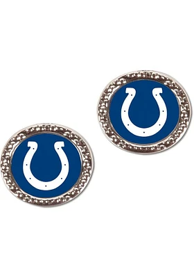 Indianapolis Colts Hammered Post Womens Earrings