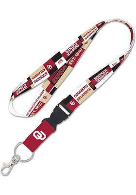 Oklahoma Sooners Colorblock Lanyard - Red