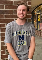Michigan Wolverines Grey Dad Number One Short Sleeve Fashion T Shirt