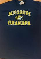 Missouri Tigers Black Grandpa Number One Short Sleeve T Shirt