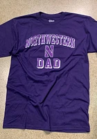 Northwestern Wildcats Purple Dad Number One Short Sleeve T Shirt