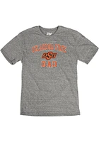 Oklahoma State Cowboys Grey Dad Number One Short Sleeve Fashion T Shirt