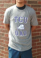 TCU Horned Frogs Grey Dad Number One Short Sleeve Fashion T Shirt