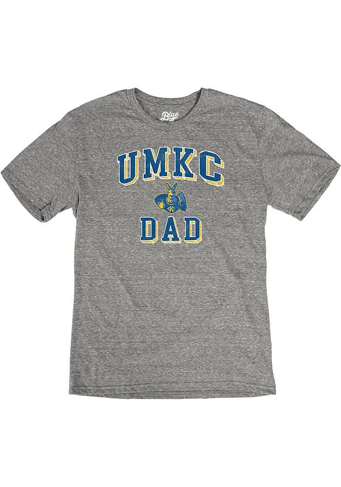 UMKC Roos Grey Dad Number One Short Sleeve Fashion T Shirt