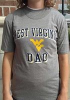 West Virginia Mountaineers Grey Grandpa Number One Short Sleeve Fashion T Shirt