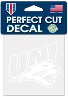 Northern Iowa Panthers 4x4 White Auto Decal - Purple
