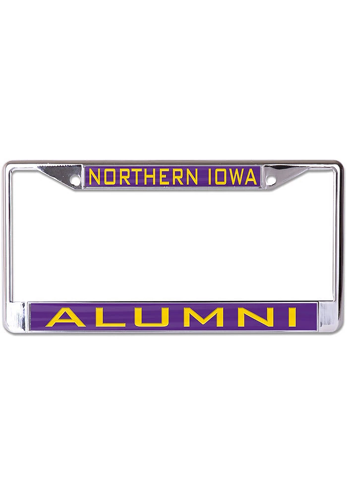 Northern Iowa Panthers Alumni License Plate Frame - Purple